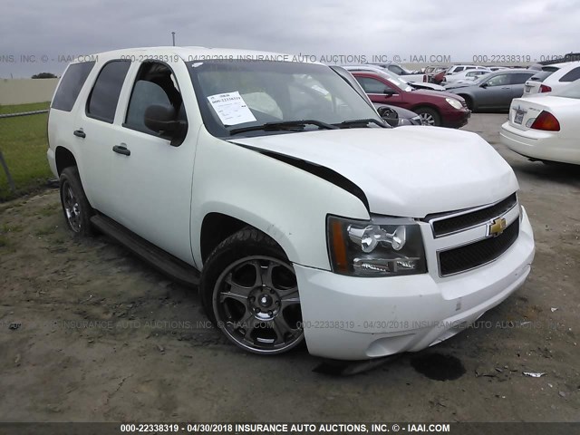 1GNLC2E00DR231496 - 2013 CHEVROLET TAHOE POLICE WHITE photo 1