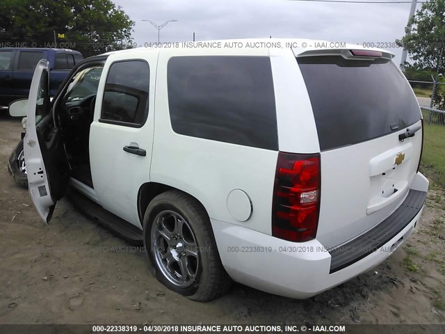 1GNLC2E00DR231496 - 2013 CHEVROLET TAHOE POLICE WHITE photo 3