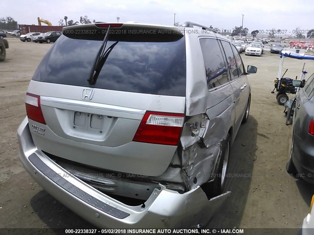 5FNRL38846B003357 - 2006 HONDA ODYSSEY TOURING SILVER photo 4