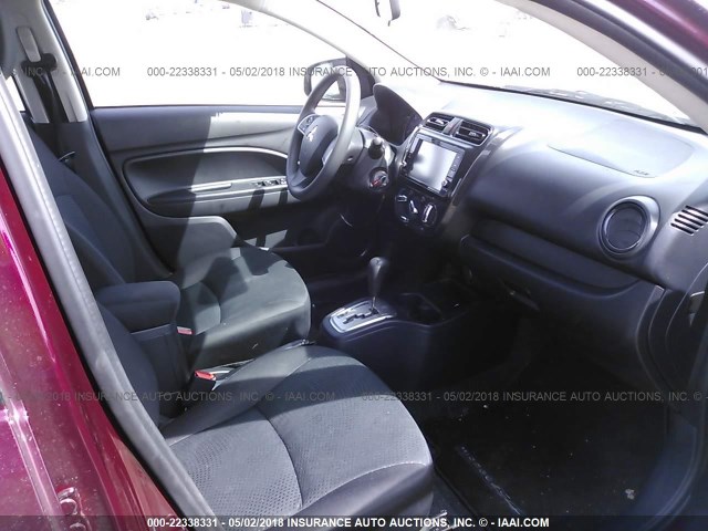 ML32F3FJ9JHF06718 - 2018 MITSUBISHI MIRAGE G4 ES Tünd qırmızı foto 5