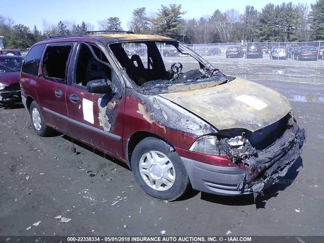 2FMZA5144YBA25282 - 2000 FORD WINDSTAR LX RED photo 1