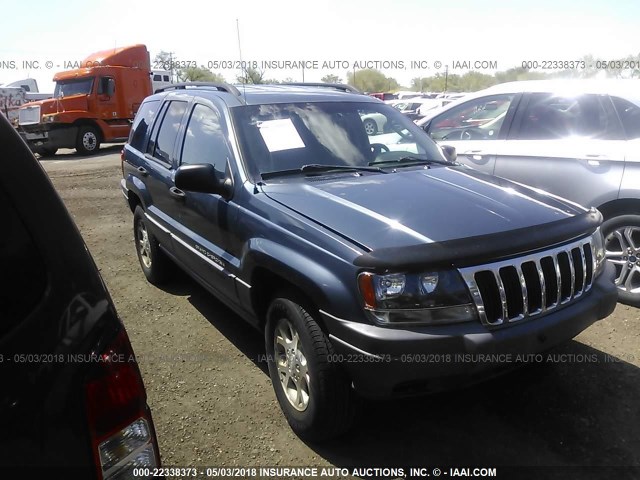 1J4GW48S72C321104 - 2002 JEEP GRAND CHEROKEE LAREDO GREEN photo 1