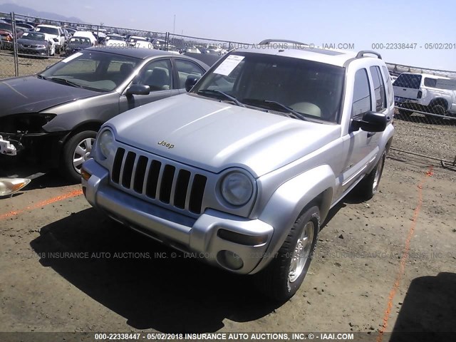 1J4GL58K23W539224 - 2003 JEEP LIBERTY LIMITED SILVER photo 2