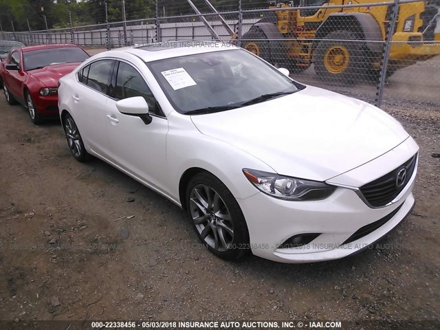 JM1GJ1W54F1193955 - 2015 MAZDA 6 GRAND TOURING WHITE photo 1