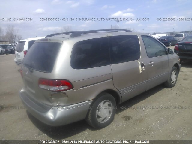 4T3ZF13C03U509068 - 2003 TOYOTA SIENNA LE/XLE GOLD photo 4