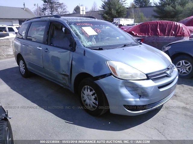 5TDZA23C75S287492 - 2005 TOYOTA SIENNA CE/LE BLUE photo 1