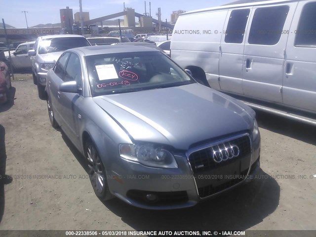 WAUDF78E58A168678 - 2008 AUDI A4 2.0T QUATTRO SILVER photo 1