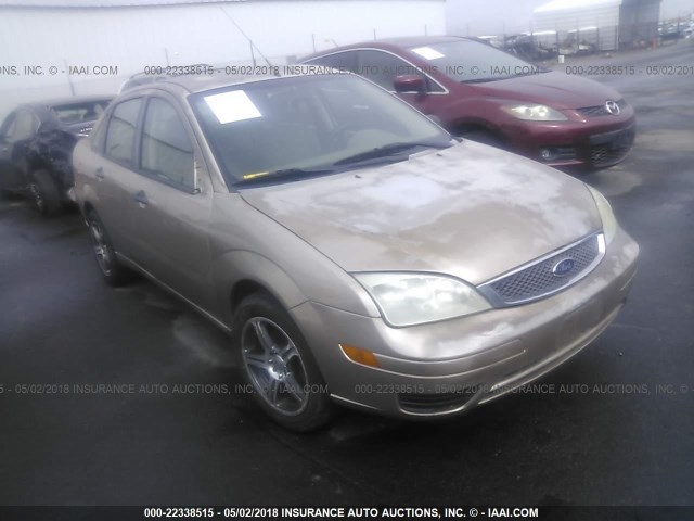 1FAHP34N27W175305 - 2007 FORD FOCUS ZX4/S/SE/SES GOLD photo 1