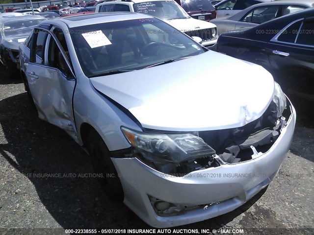 4T1BF1FK4CU148716 - 2012 TOYOTA CAMRY SE/LE/XLE SILVER photo 1