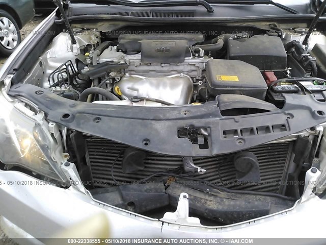 4T1BF1FK4CU148716 - 2012 TOYOTA CAMRY SE/LE/XLE SILVER photo 10