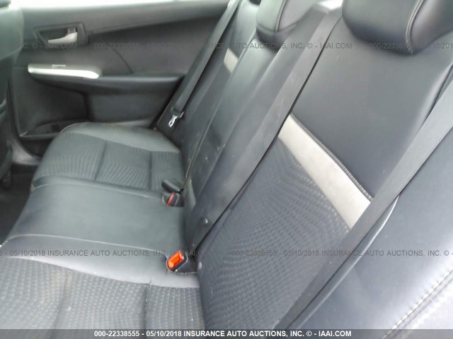 4T1BF1FK4CU148716 - 2012 TOYOTA CAMRY SE/LE/XLE SILVER photo 8