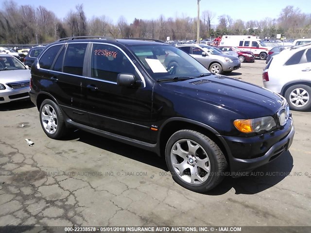 5UXFB33532LH35488 - 2002 BMW X5 4.4I BLACK photo 1