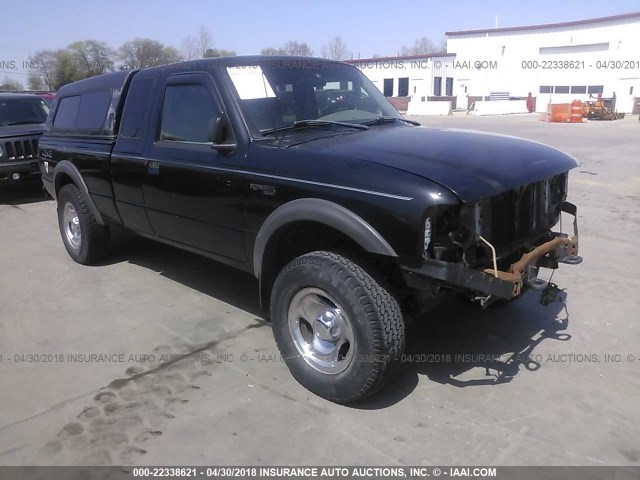 1FTZR15UXWPA52816 - 1998 FORD RANGER SUPER CAB BLACK photo 1