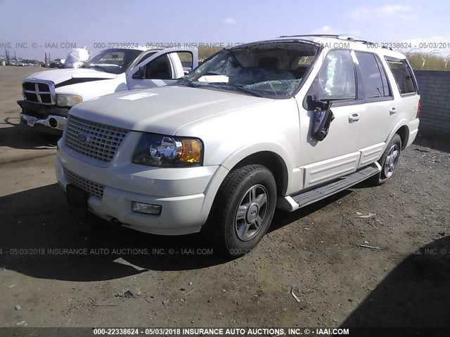 1FMFU205X5LA59595 - 2005 FORD EXPEDITION LIMITED WHITE photo 2