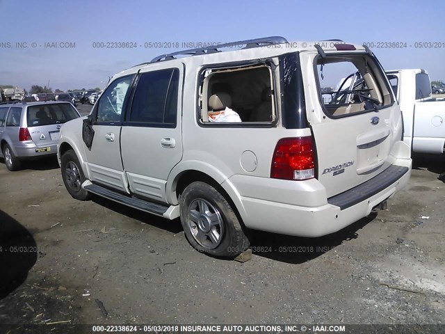 1FMFU205X5LA59595 - 2005 FORD EXPEDITION LIMITED WHITE photo 3