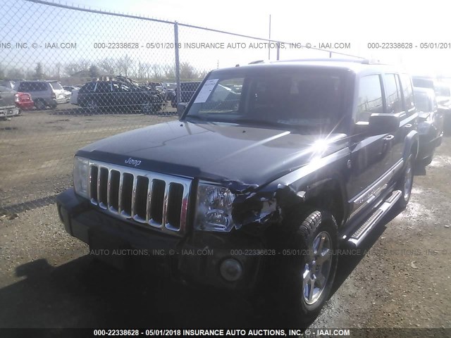 1J8HG58208C234997 - 2008 JEEP COMMANDER LIMITED BLUE photo 2