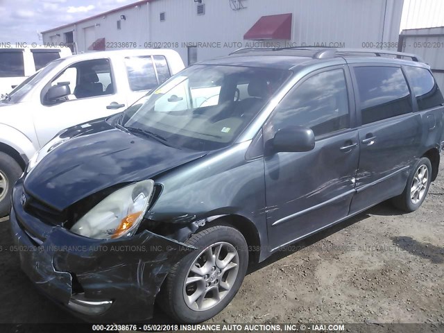 5TDBA22C25S046801 - 2005 TOYOTA SIENNA XLE/XLE LIMITED GREEN photo 2