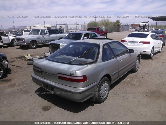 JH4DA9354LS036565 - 1990 ACURA INTEGRA LS SILVER photo 4