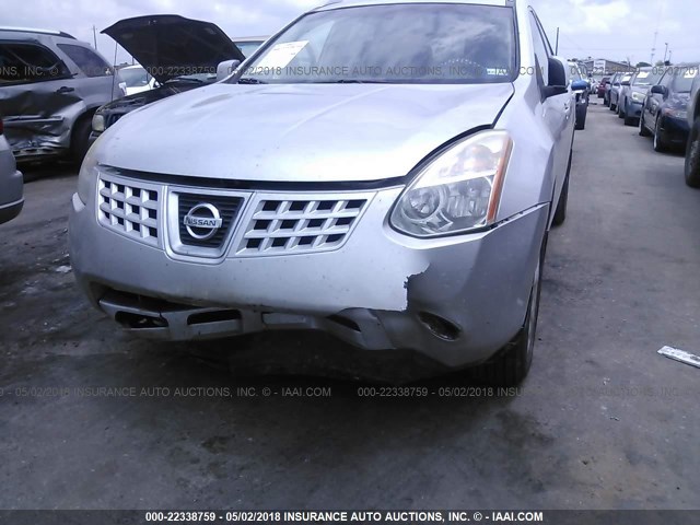 JN8AS58V68W126887 - 2008 NISSAN ROGUE S/SL SILVER photo 6