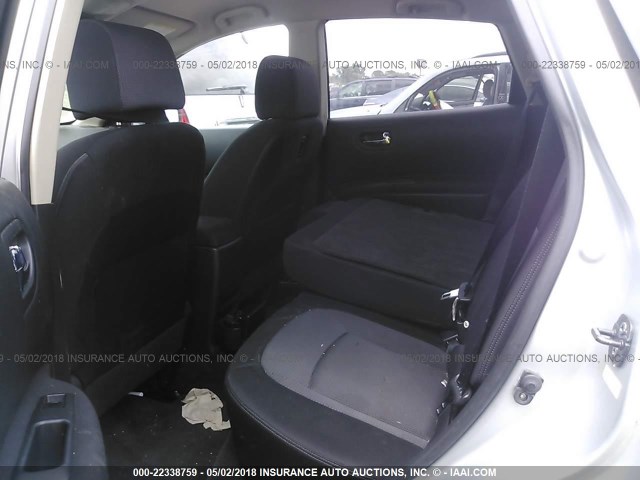 JN8AS58V68W126887 - 2008 NISSAN ROGUE S/SL SILVER photo 8