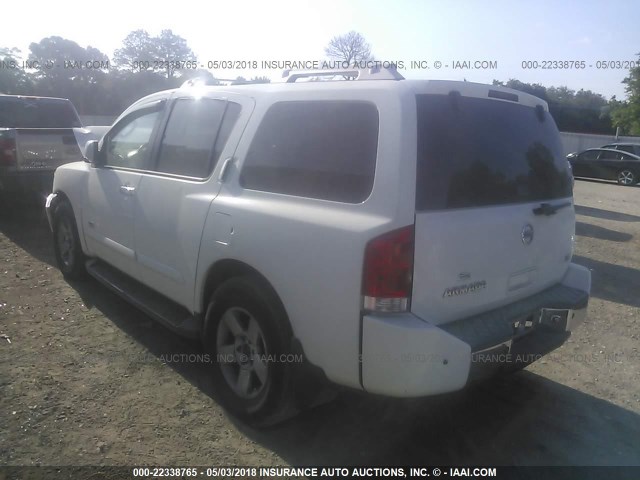 5N1AA08A26N736248 - 2006 NISSAN ARMADA SE/LE WHITE photo 3