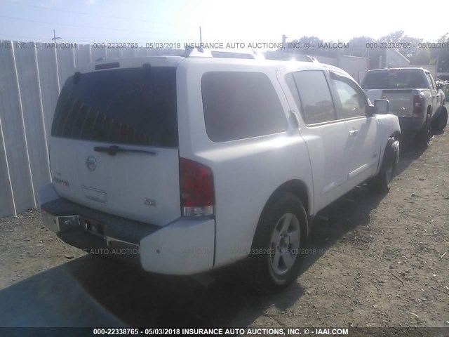 5N1AA08A26N736248 - 2006 NISSAN ARMADA SE/LE WHITE photo 4