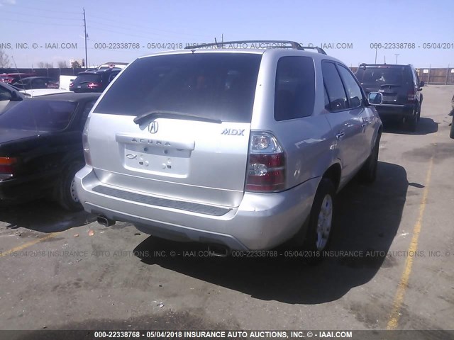 2HNYD18925H515806 - 2005 ACURA MDX TOURING SILVER photo 4