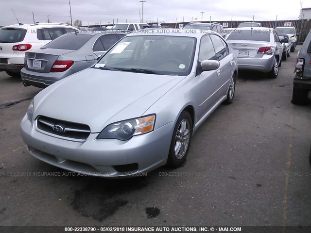 4S3BL616357227428 - 2005 SUBARU LEGACY 2.5I SILVER photo 2