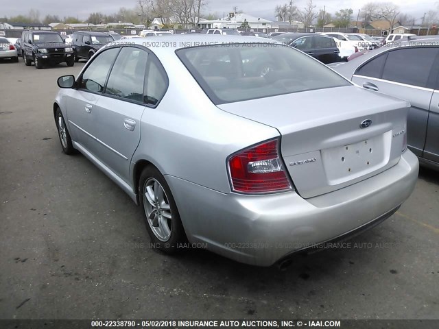 4S3BL616357227428 - 2005 SUBARU LEGACY 2.5I SILVER photo 3