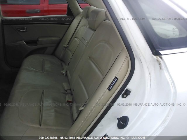 KMHFC46F38A251939 - 2008 HYUNDAI AZERA SE/LIMITED WHITE photo 8