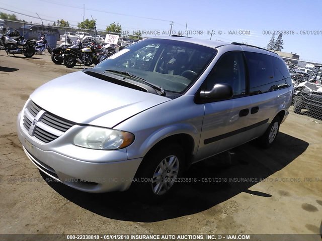 1D4GP24R55B273514 - 2005 DODGE GRAND CARAVAN SE SILVER photo 2