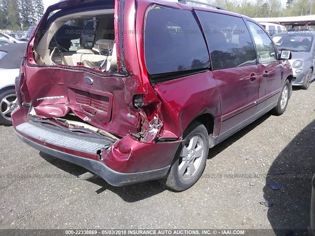 2FMDA57614BA63579 - 2004 FORD FREESTAR SES MAROON photo 4