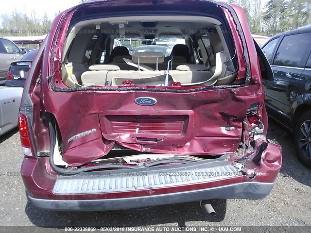 2FMDA57614BA63579 - 2004 FORD FREESTAR SES MAROON photo 6