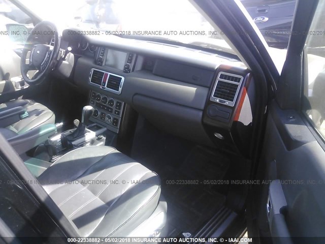 SALME15476A233227 - 2006 LAND ROVER RANGE ROVER HSE BLACK photo 5