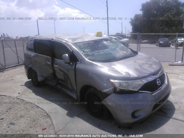 JN8AE2KP0B9004239 - 2011 NISSAN QUEST S/SV/SL/LE GRAY photo 1