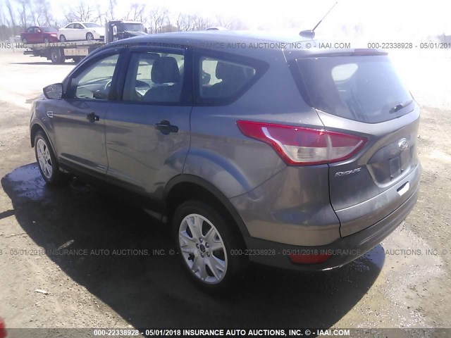 1FMCU0F76EUC35665 - 2014 FORD ESCAPE S GRAY photo 3