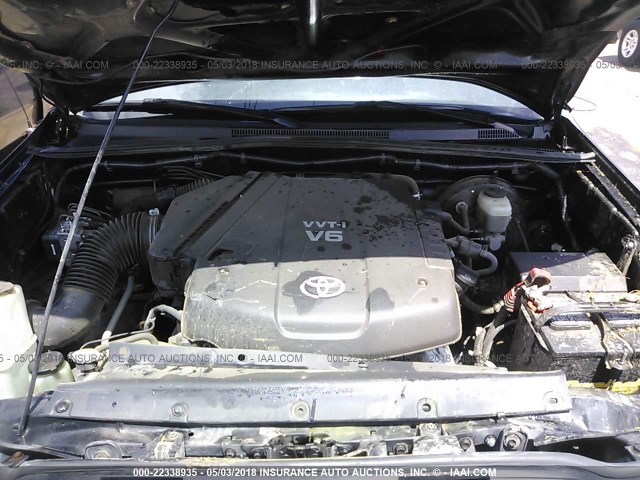 3TMJU62N36M025212 - 2006 TOYOTA TACOMA DOUBLE CAB PRERUNNER BLACK photo 10