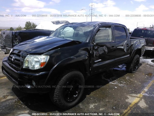 3TMJU62N36M025212 - 2006 TOYOTA TACOMA DOUBLE CAB PRERUNNER BLACK photo 2