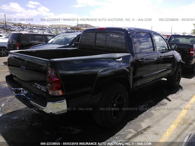 3TMJU62N36M025212 - 2006 TOYOTA TACOMA DOUBLE CAB PRERUNNER BLACK photo 4
