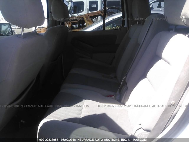 1FMEU63E06UA93538 - 2006 FORD EXPLORER XLT WHITE photo 8