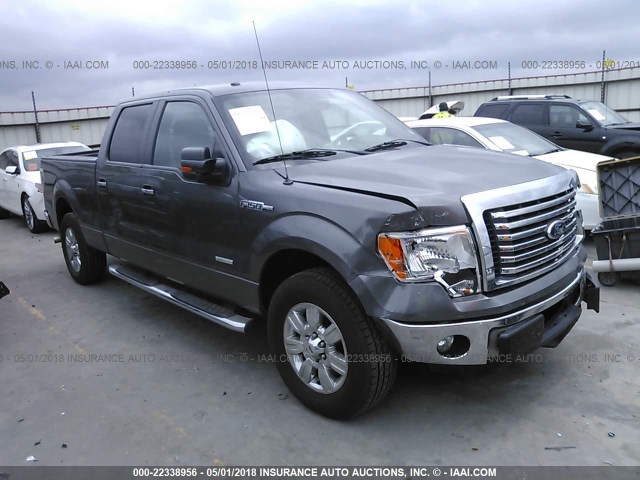 1FTFW1CT2CKD77586 - 2012 FORD F150 SUPERCREW GRAY photo 1
