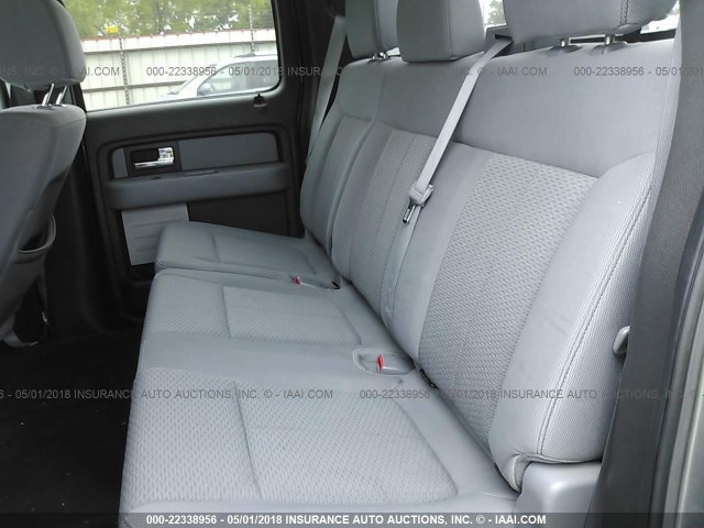 1FTFW1CT2CKD77586 - 2012 FORD F150 SUPERCREW GRAY photo 8