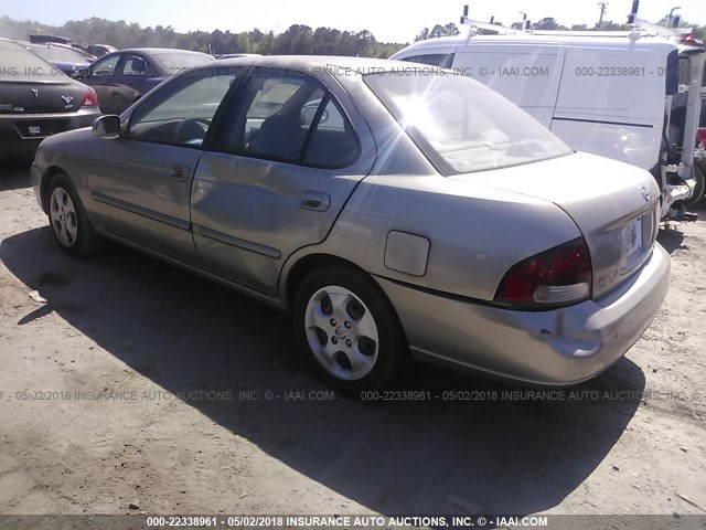 3N1CB51D83L818639 - 2003 NISSAN SENTRA XE/GXE GRAY photo 3