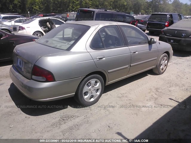 3N1CB51D83L818639 - 2003 NISSAN SENTRA XE/GXE GRAY photo 4