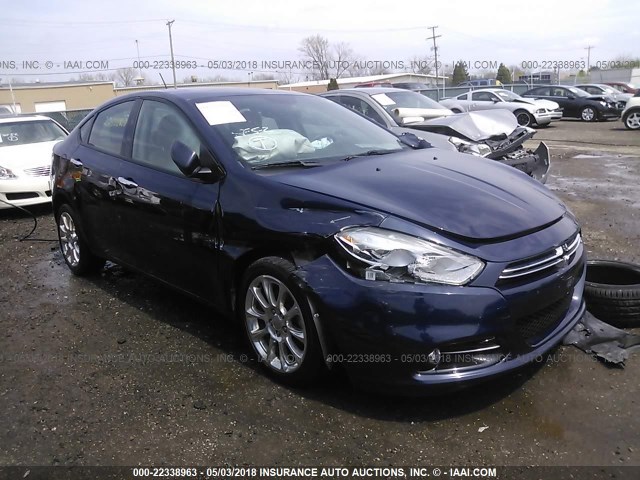 1C3CDFCA7DD340516 - 2013 DODGE DART LIMITED/R/T BLUE photo 1