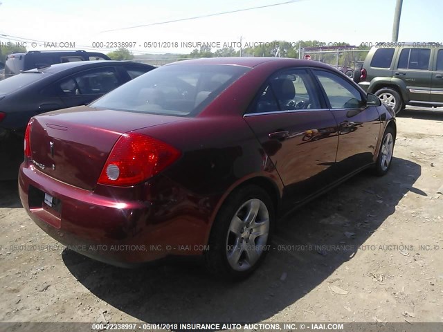 1G2ZG57B484164643 - 2008 PONTIAC G6 SE RED photo 4