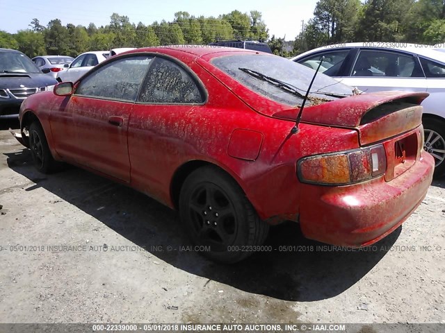 JT2ST07N6S0027989 - 1995 TOYOTA CELICA GT RED photo 3