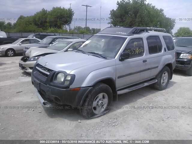 5N1ED28Y53C628845 - 2003 NISSAN XTERRA XE/SE SILVER photo 2