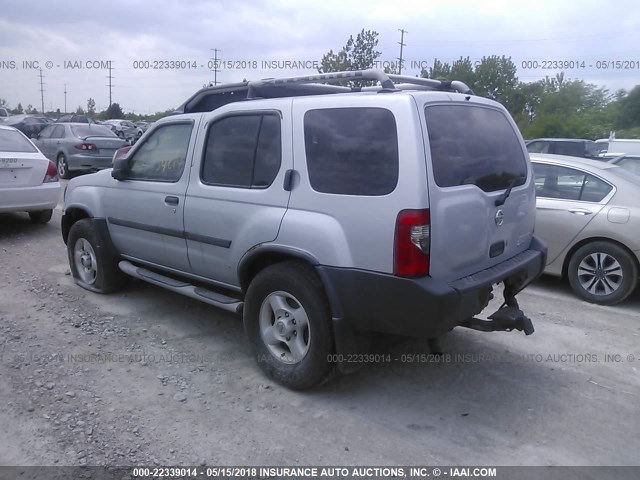 5N1ED28Y53C628845 - 2003 NISSAN XTERRA XE/SE SILVER photo 3