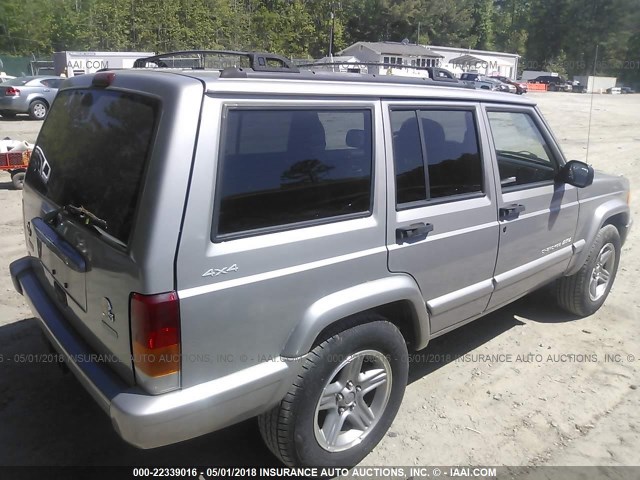 1J4FF58S01L512234 - 2001 JEEP CHEROKEE CLASSIC/LIMITED GRAY photo 4